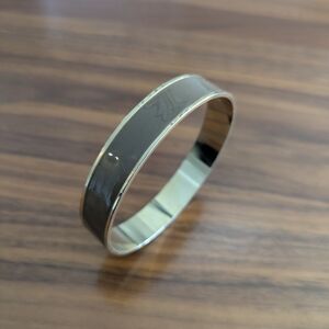 Brown Enamel Bangle Bracelet